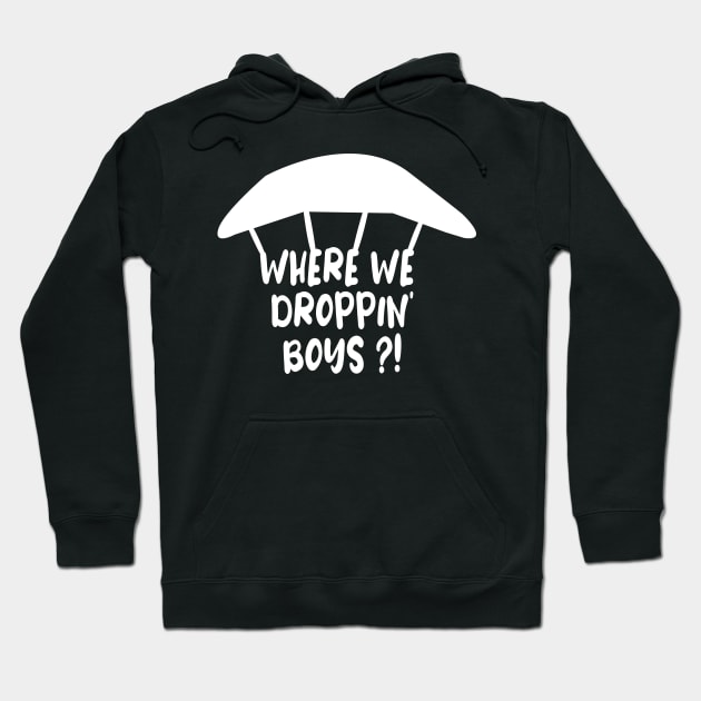 WHERE WE DROPPIN' BOYS Hoodie by ARBEEN Art